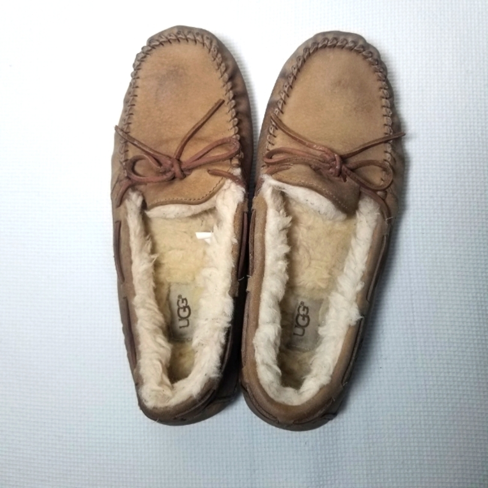 UGG Tan Moccasin Slippers